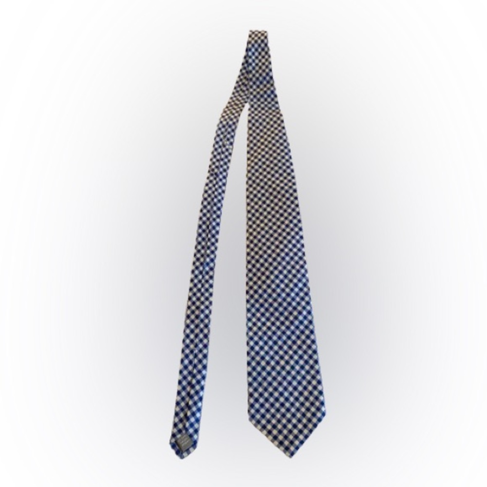 HICKEY FREEMAN Tie (Blue/White, Silk)